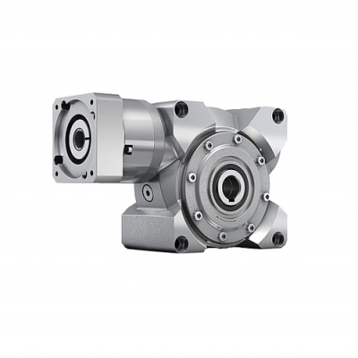 NVH worm gearbox with hollow shaft and integral planetary input stage
